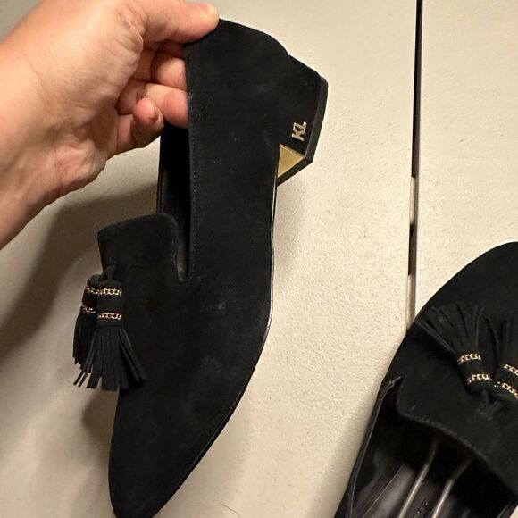 Karl Lagerfeld tassel clover flats loafer 7 - Picture 10 of 12